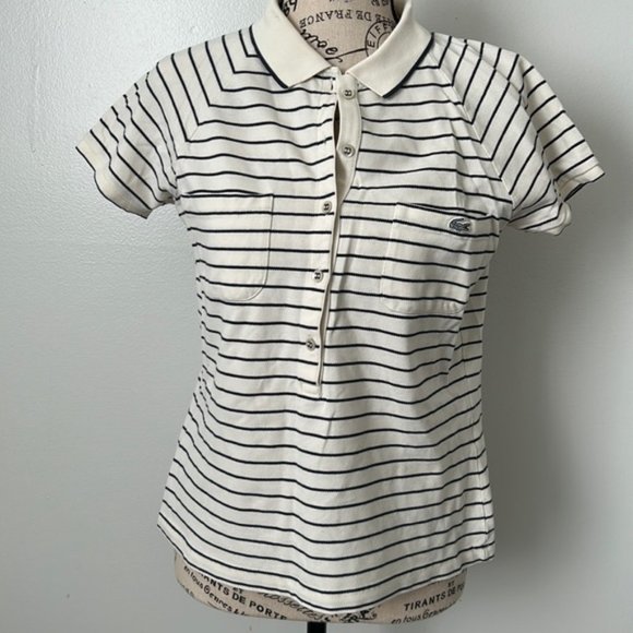 Lacoste 5 button front shirt size 38 - Picture 2 of 6